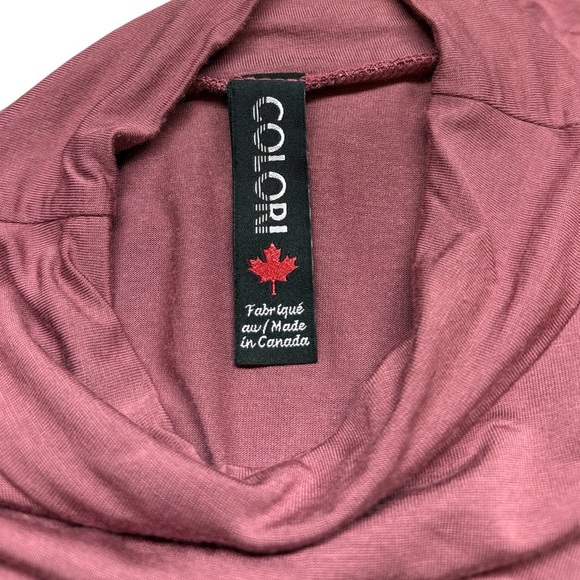 Colori, Sleeveless Top Mock Neck, Medium, Old Rose - Picture 3 of 9